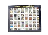 Steinset Natural Gemstones, Set mit 56 verschiedenen Edelsteinen