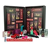 VENUS Erotischer Premium Adventskalender 2019 - Für Paare, 24 aufregend sinnliche Sex Geschenke, Erotik Advent Kalender im Wert von 500 €, im großen Buchformat zum Aufklappen - 29,8x41,3x17,1cm