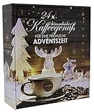 Kaffee Adventskalender mit 24 Türchen - 24 x verschiedener Röstkaffee - 24 x 15 g Kaffee - 360 g gemahlener Kaffee von Querfee