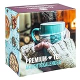 Premium Tee-Adventskalender 2019 XXL, 24 weihnachtliche Gourmet-Teesorten, 192 g loser Tee, Geschenk-Idee für Männer & Frauen