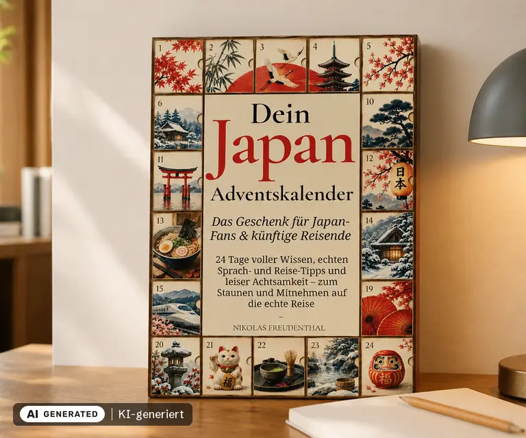 KI-generierte Illustration: Dein Japan-Adventskalender - Das Geschenk für Japan-Fans und künftige Reisende, 24 Türchen