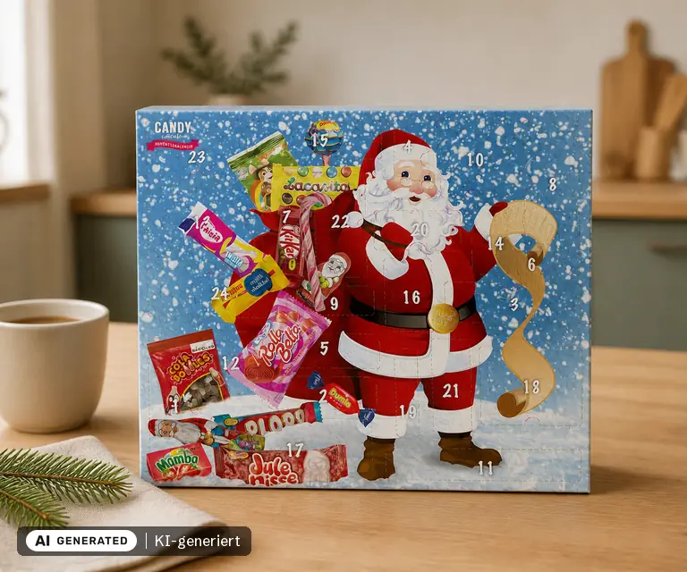 KI-generierte Illustration: Hultén Adventskalender