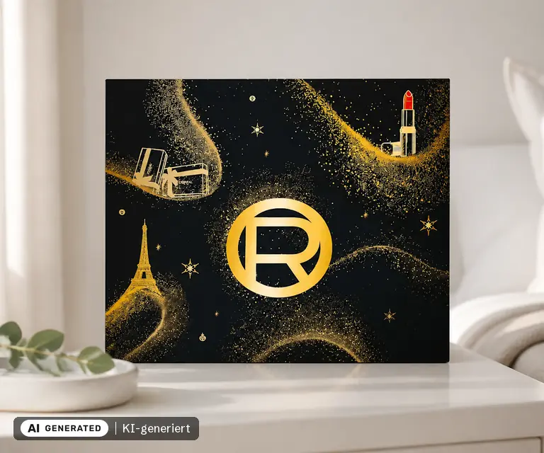 KI-generierte Illustration: L'Oréal Paris Adventskalender 2026, 24 Türchen