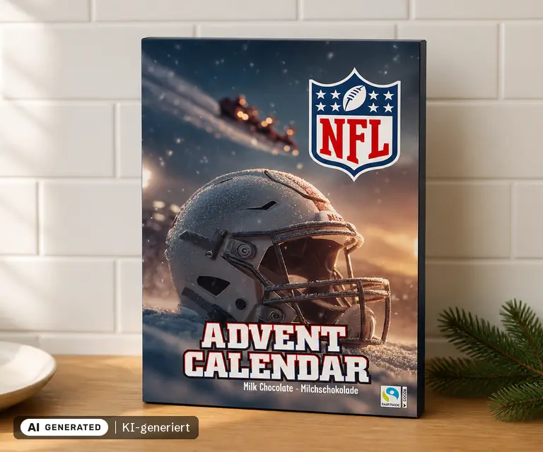 KI-generierte Illustration: NFL Adventskalender Premium