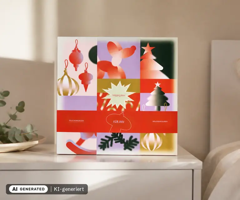 KI-generierte Illustration: Parfümerie Becker Herren Adventskalender 2026