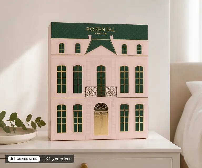 KI-generierte Illustration: Rosental Organics Adventskalender 2026, 24 Türchen