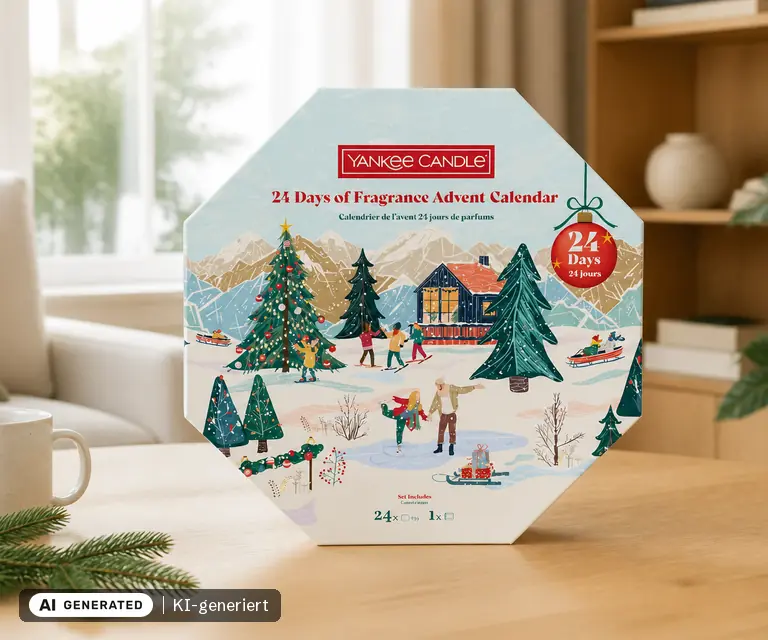 KI-generierte Illustration: Yankee Candle Collector's Edition Adventskalender 2026